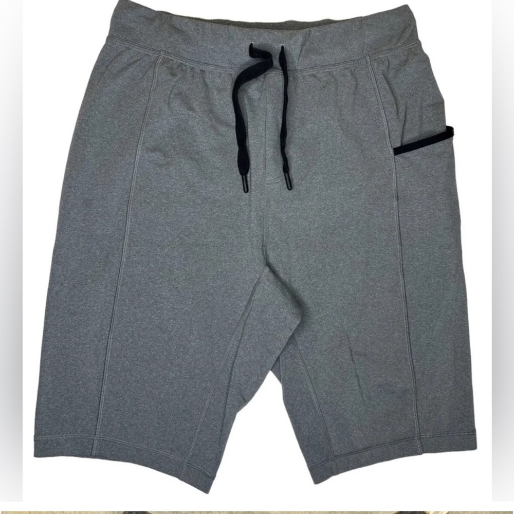 14. Lululemon Mens For The People Short 11" Heathered Grey